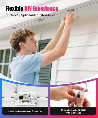 LED Outdoor String Light for Christmas, New Years, Halloween